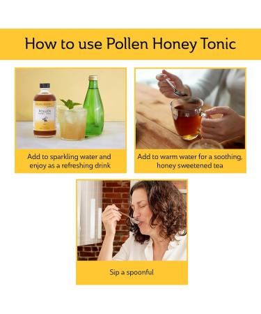 Mickelberry Gardens Pollen Honey Tonic Natural Respiratory Support with Organic Bee Pollen Stinging Nettle and Raw Honey Oxymel 8 Oz 8 Fl Oz (Pack of 1) - Buy Online on GoSupps.com