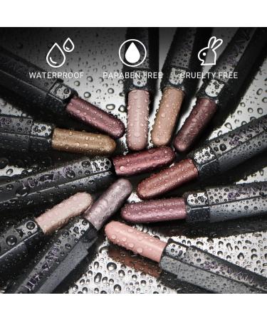 LUXAZA 10PCS Eyeshadow Stick Set | Shimmer & Metallic Cream Eye Shadow Pencils | Smudge-proof & Waterproof Eye Brightener | Champagne Pink & Neutral Shades | C-Love's Gifts - Buy Online on GoSupps.com