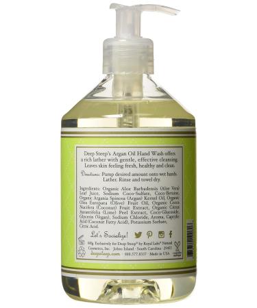 Deep Steep Argan Oil Hand Wash - Coconut Lime - 17.6oz - Buy Online on GoSupps.com