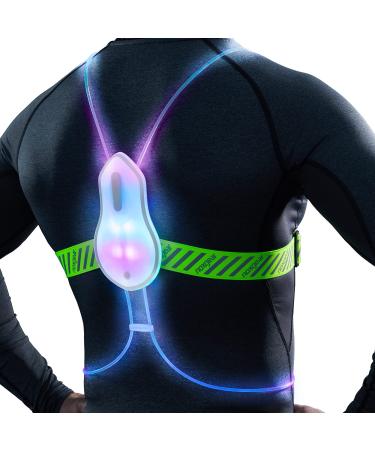 noxgear Tracer360 - Multicolor Illuminated, Reflective Vest for Running or Cycling (Weatherproof) Small