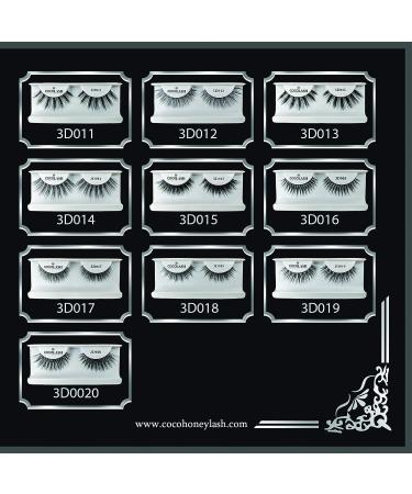 Cocohoney 3D Faux False Mink Eyelashes (5 pairs) - Office Look | Handmade, Cruelty-Free, Reusable | Ultralight & Durable - 3D009 - Buy Online on GoSupps.com