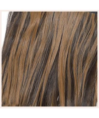 Tess Ponytail Extension - 40cm Dark Brown & Sandy Blonde Wavy Braid | 90g Long Hair Extensions for Stunning Looks - Buy Online on GoSupps.com