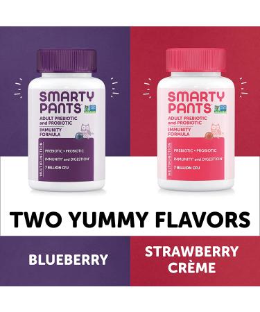 SmartyPants Adult Probiotic Gummies - Immune Support & Digestive Comfort | Strawberry Crأ¨me, 30 Day Supply - Buy Online on GoSupps.com