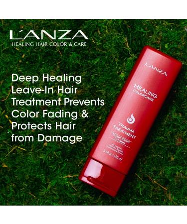 L ANZA Healing ColorCare Trauma Treatment - Leave-in Bleach Damage Reconstructor Sample | Refresh & Repair Color | Triple UV & Heat Protection - 0.25 Fl Oz - Buy Online on GoSupps.com