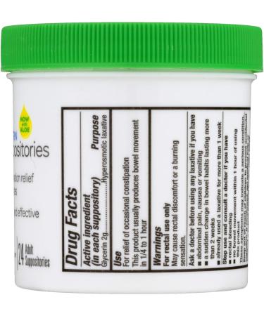 Fleet Suppos Adult Glycerin Suppository Laxatives | Pack of 24 - Buy Online on GoSupps.com