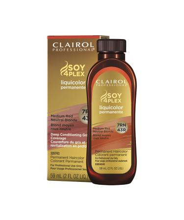 Clairol Professional Permanent Liquicolor for Blonde Hair Color 7rn Med Red Neutral Blonde