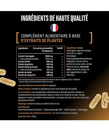 Kidney Essentials - 270 g lules - complexe Botanical Flush hautement dos avec extraits d astragale d ortie de cerise griotte d corce de pin de c leri et de verge d or - vegan - Buy Online on GoSupps.com