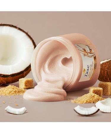 Dove Brown Sugar and Coconut Butter Body Scrub Exfoliates and Deeply Nourishes for Smooth Radiant Skin 15 oz Brown Sugar & Coconut Butter 15 Ounce (Pack of 1) - Buy Online on GoSupps.com