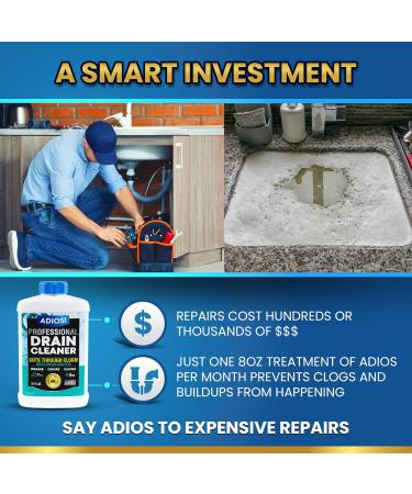 Enzyme Drain Cleaner for Kitchen Sinks 32oz Stops Odors & 100% Septic Safe | Shop Internationally - Buy Online on GoSupps.com