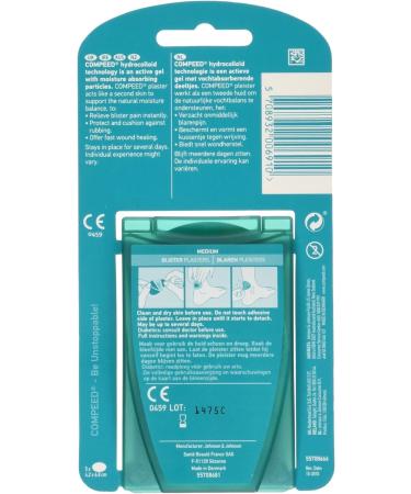 Compeed Blister Medium 5 Plasters M (Pack of 5) Protective Modern - Buy Online on GoSupps.com