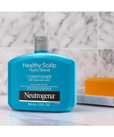 Neutrogena Moisturizing Healthy Scalp Hydro Boost Conditioner for Dry Hair and Scalp with Hydrating Hyaluronic Acid pH-Balanced Paraben & Phthalate-Free Color-Safe 354 ml Conditioner Blue - Buy Online on GoSupps.com