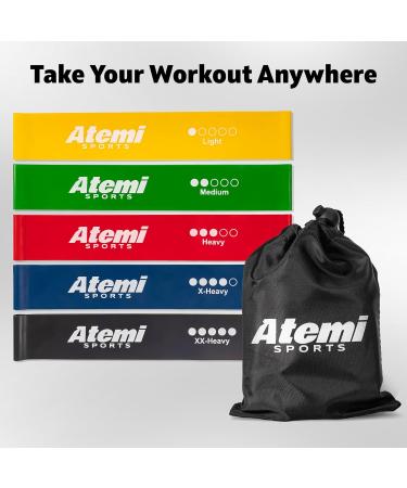 Resistance Bands Set of 5 | Exercise Bands for Glutes Hips & Legs | Ideal for Home Workouts | Resistance Band Set for Men & Women - Buy Online on GoSupps.com
