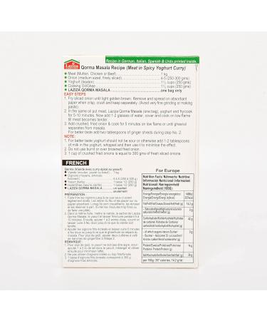 Laziza Qorma Spice Mix | Masala Mix | Easy Cook | 100g - Buy Online on GoSupps.com
