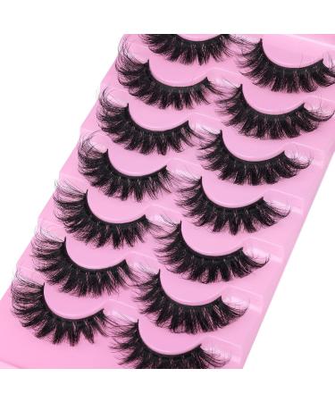JIMIRE Cat Eye Lashes Faux Mink Eyelashes Fluffy 18MM Volume Mink Lashes Natura Look Like Eyelash Extensions Wispy Full False Eyelashes Strip Lashes 7 Pairs Pack G - Buy Online on GoSupps.com