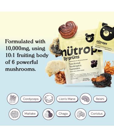 Gruns Complete Nutrition Variety Pack Bundle for Less! 28 Count Packs of Adult Super Green Vitamins Kids Superfood Greens Gummies and Nutrops Supplements. - Buy Online on GoSupps.com