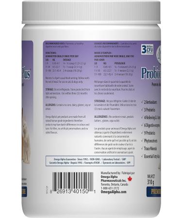 Omega Alpha Probiotic 8 Plus Ensures Peak Digestive Performance 310 g - Buy Online on GoSupps.com