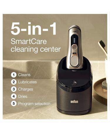 Braun Electric Razor for Men, Waterproof Foil Shaver, Series 9 Pro 9477cc, Wet & Dry Shave, with Portable Charging Case, ProLift Beard Trimmer, 5-in-1 Cleaning & Charging SmartCare Center, Silver .9477cc - Buy Online on GoSupps.com