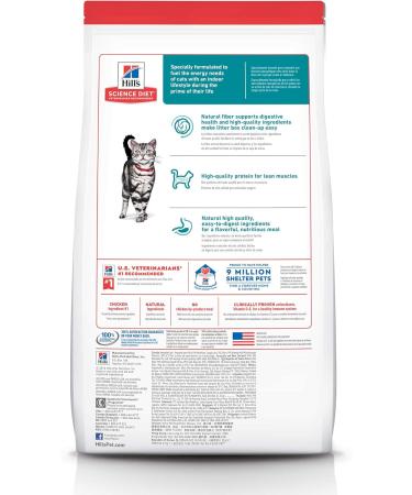 Hill's Science Diet Adult Oral Care Chicken Recipe Dry Cat Food for Dental Health 3.5 lb Bag & Adult Indoor Dry Cat Food Chicken Recipe 3.5 lb Bag 1.58 kg (Pack of 1) Adult Dry | Chicken Cat Food + Cat Food 5532 - Buy Online on GoSupps.com