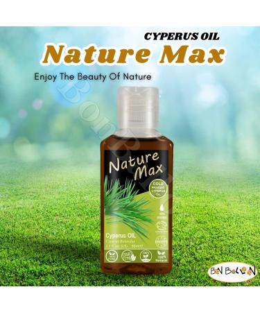 bonballoon Nature Max Cyperus Oil Natural Cold Pressed Undiluted Premium Pure For Skin Care Halal (1 Pack 2.70 oz / 80 ml)  - Buy Online on GoSupps.com