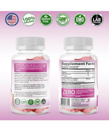 Pueraria Mirifica Gummy Supplement - Organic 10:1 Extract for Women & Men | 60 Veggie Gummies - Buy Online on GoSupps.com