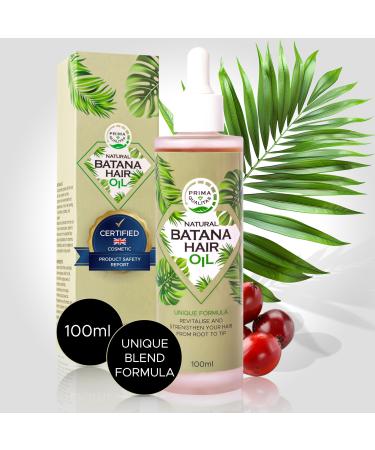 Prima Qualitas Raw Batana Oil for Hair Growth Enriched with 8 Powerful Oils Advanced Formula for Thicker Stronger Hair Repairs Dry Damaged Hair Prevents Hair Loss 100ml