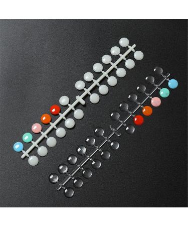 NMKL38 False Nail Tips Color Chart - 120 Pack Flat Back Display Tips with Adhesive Sticker - Natural Color Card for UV/Gel/Polish Nail Art - Buy Online on GoSupps.com