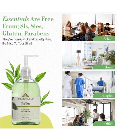 Essentials Tea Tree Glycerin Liquid Hand Soap 3oz - Pack of 3 - Buy Online on GoSupps.com