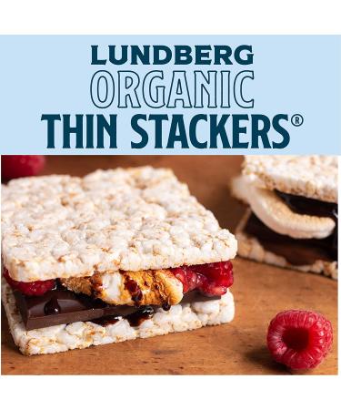 Organic Lundberg Thin Stackers Brown Rice Cakes (6oz, Pack of 6) - Gluten-Free, Vegan, Healthy Snack, Salt-Free - Buy Online on GoSupps.com