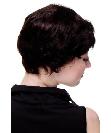 100% Human Hair Short Wavy Women's Wig - Dark Brown | Cheeky Style 9908HH-4 | International Shipping Available - Buy Online on GoSupps.com