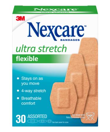 Nexcare Soft 'n Flex Bandage Assorted Sizes 30 Count 30 Assorted
