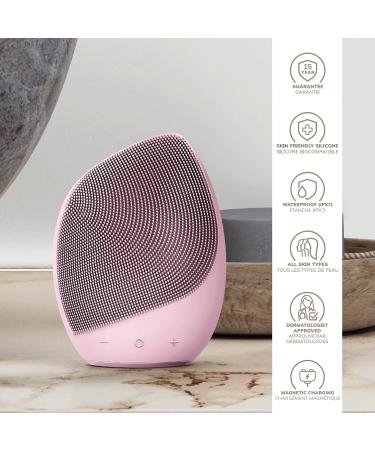 Geske SmartAppGuided Sonic Facial Brush 5 in 1 - Electric Silicone Cleaning & Massager in Pink | Professional Facial Care Device for Radiant Skin - Buy Online on GoSupps.com
