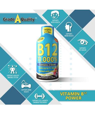 Vitamin Energy Shots - Mixed Berry Flavor | 48 Count | Boost Energy for 7+ Hours - Buy Online on GoSupps.com