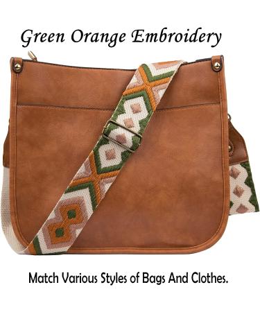 Replacement Handbag Straps Wide Shoulder Bag Strap Handbags Adjustable Bag  Straps with Clip Women , green