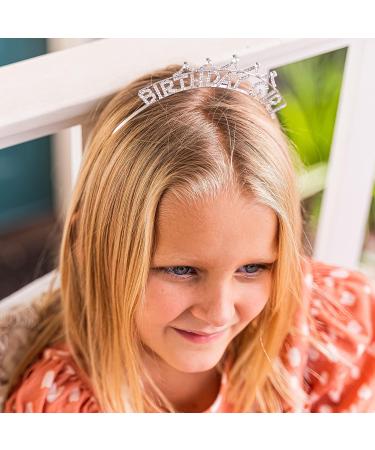 FROG SAC Birthday Girl Crown Headband - Rhinestone Princess Tiara for Kids & Teens - Buy Online on GoSupps.com