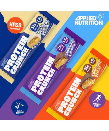 Applied Protein Crunch Bar Milk Chocolate Caramel - 12 x 62g - Buy Online on GoSupps.com