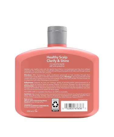 Neutrogena Healthy Scalp Clarifying Conditioner with Pink Grapefruit 12oz - Paraben & Phthalate-Free - For Oily Hair - Color-Safe - Buy Online on GoSupps.com