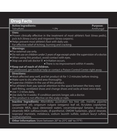Tea Tree Oil Antifungal Soap for Jock Itch, Athlete's Foot, Ringworm - 9 oz (2pk) - Buy Online on GoSupps.com