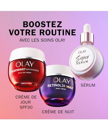Olay Super Serum S rum Hydratant pour le Visage la Vitamine C Niacinamide Peptide de Collag ne Soin Anti- ge et clat 30ml - Buy Online on GoSupps.com