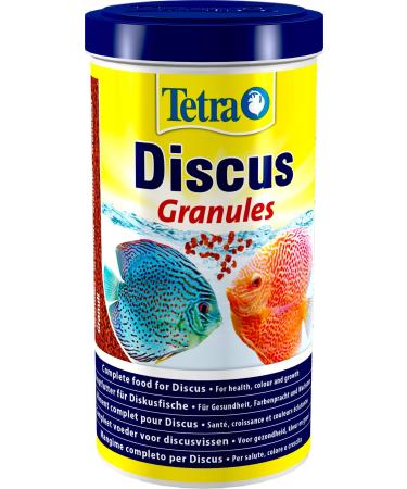 Tetra discus granules - fish feed for all discus fish promotes health colors and growth 1 l can granules 1 l (1 Pack)