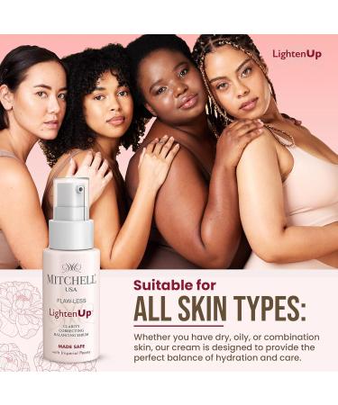 LightenUp Flaw-Less Clarity Correcting Balancing Serum - 1.7 fl oz / 50ml - Brightens Skin Evens Tone Hydrates & Refines Texture - Lightweight Non-Greasy Face Serum for All Skin Types - Buy Online on GoSupps.com