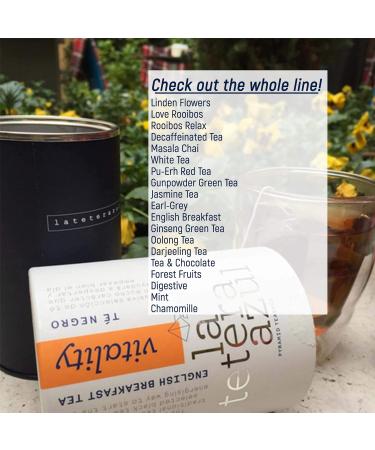  LATETERAZUL LA TETERA AZUL Pu Erh Premium Red Tea with Hibiscus Strawberry Kiwi and Apple Slimming Infuser 20 Pyramid Pot - Buy Online on GoSupps.com