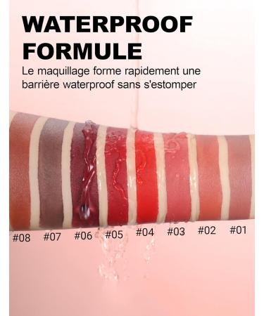 Erinde Rouge L vres Longue Tenue 2 en 1 Crayon L vres & Rouge L vres Mat Waterproof Haute Pigmentation Texture Velours Confort & Hydratation #03 - Buy Online on GoSupps.com