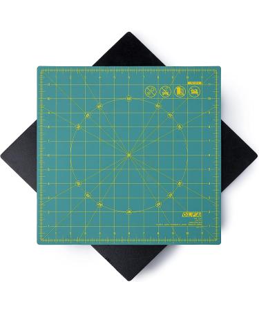 OLFA 12x12 Rotating Cutting Mat - Self Healing Rotary Mat for Sewing, Quilting & Crafts | 360 Degree Rotation | Green, 12 x 12 Inches - Buy Online on GoSupps.com