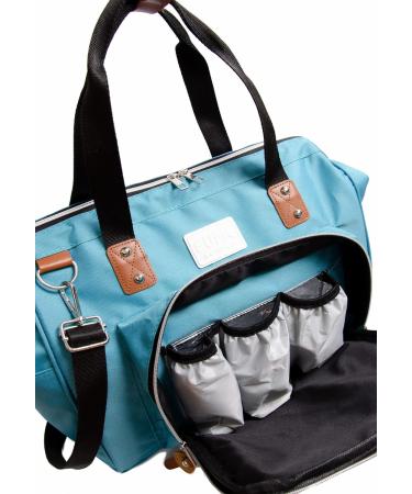 Fume London Baby Bag | Stylish Diaper Bag & Multifunctional Travel Bag for Moms & Dads - Blue - Buy Online on GoSupps.com