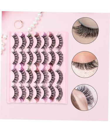 minkissy 14 Pairs Fake Eyelashes False Lashes Fake Lashes False Eyelashes Lash Clusters Lashes with Color Colored Lashes Color Lashes Fluffy Eyelashes Cosplay Extend Imitation - Buy Online on GoSupps.com