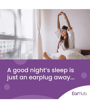 EarHub Sleepwell Soft Foam Earplugs 33dB Hearing Protection - 10 Pairs for Sleep, Travel, Work & Concerts - Purple - Buy Online on GoSupps.com