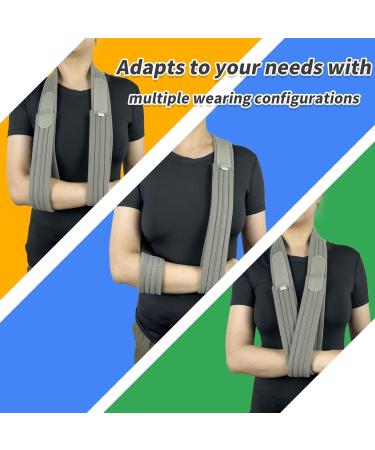 Adjustable Arm Sling - Lightweight Shoulder Immobilizer for Injury Recovery | Perfect for Elbow Broken Collarbone & Rotator Cuff Support - Men & Women - Buy Online on GoSupps.com