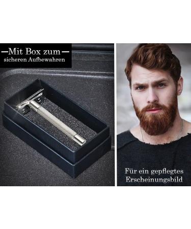 Premium Solingen Wet Razor - German Closed Comb Safety Razor for Perfect Beard Care | Stainless Steel Handle - Buy Online on GoSupps.com