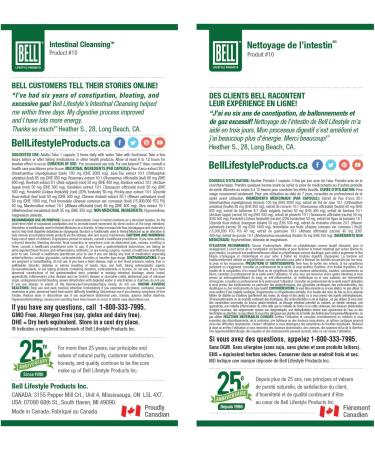 Bell Intestinal Cleansing -Colon Cleanse Herbal Combination to Help Ease Digestion for Men and Women Intestinal Cleansing (Pack of 1) - Buy Online on GoSupps.com