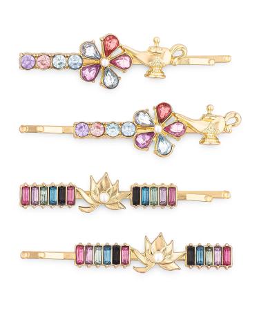 GOODY Disney Princess Jasmine Bobby Pins - 4 Count, Slideproof Rhinestone Bobbies for Men, Women, Boys & Girls - Hair Accessories for All Hair Types - Buy Online on GoSupps.com